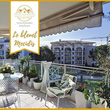 Le Bleuet Medicis & Sea View & 50m Plage & Clim & Piscine Apartment *